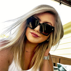 Vintage Big Square Frame Sunglasses Sunshade Oversized