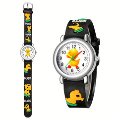 Kids Cartoon Pattern Watch Boys Wristwatch Gift