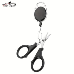 Retractable Lanyard Fishing Scissors Stainless Steel Outdoor Accessories