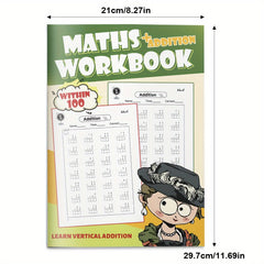 100 Addition Problems Fun Workbook for Kids with Colorful Illustrations
