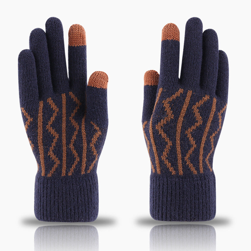 Winter Touchscreen Knit Gloves for Men