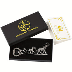 Elephant Bottle Opener Bronze Elephant Family For Men Women