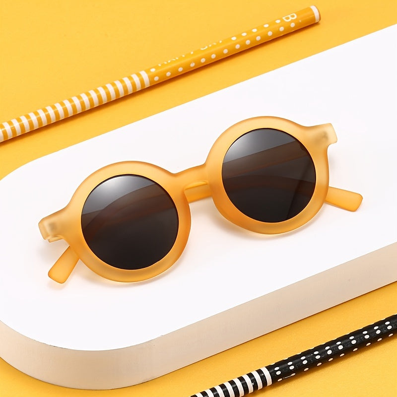 Boys Round Frame Sunglasses for Outdoor Activities