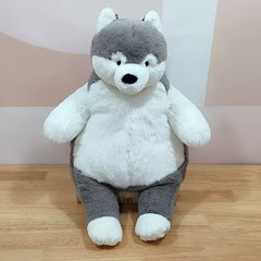 Siberian Husky Plush Pillow Cartoon Dog Plush Doll Soft Throw Pillow