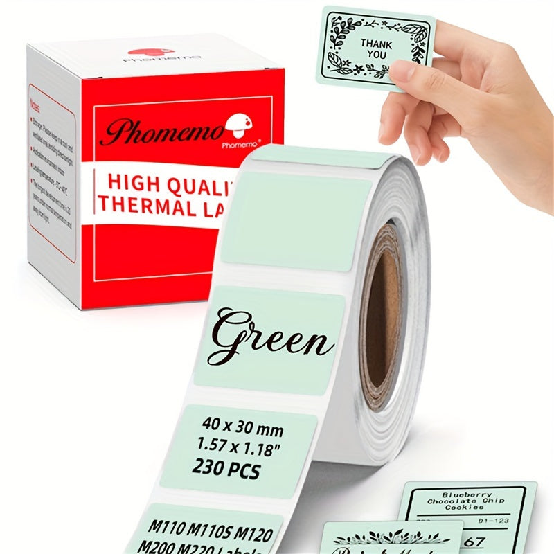 M110 Mixed Colored Label Sticker Paper 40 X 30mm Square