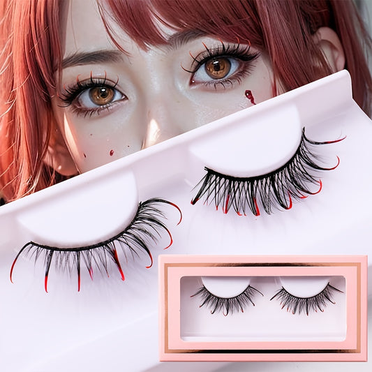 Halloween False Eyelashes Thick Curly Realistic Stage Makeup