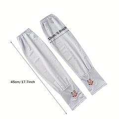 Bunny Embroidery Sleeves for Women Outdoor UV Protection