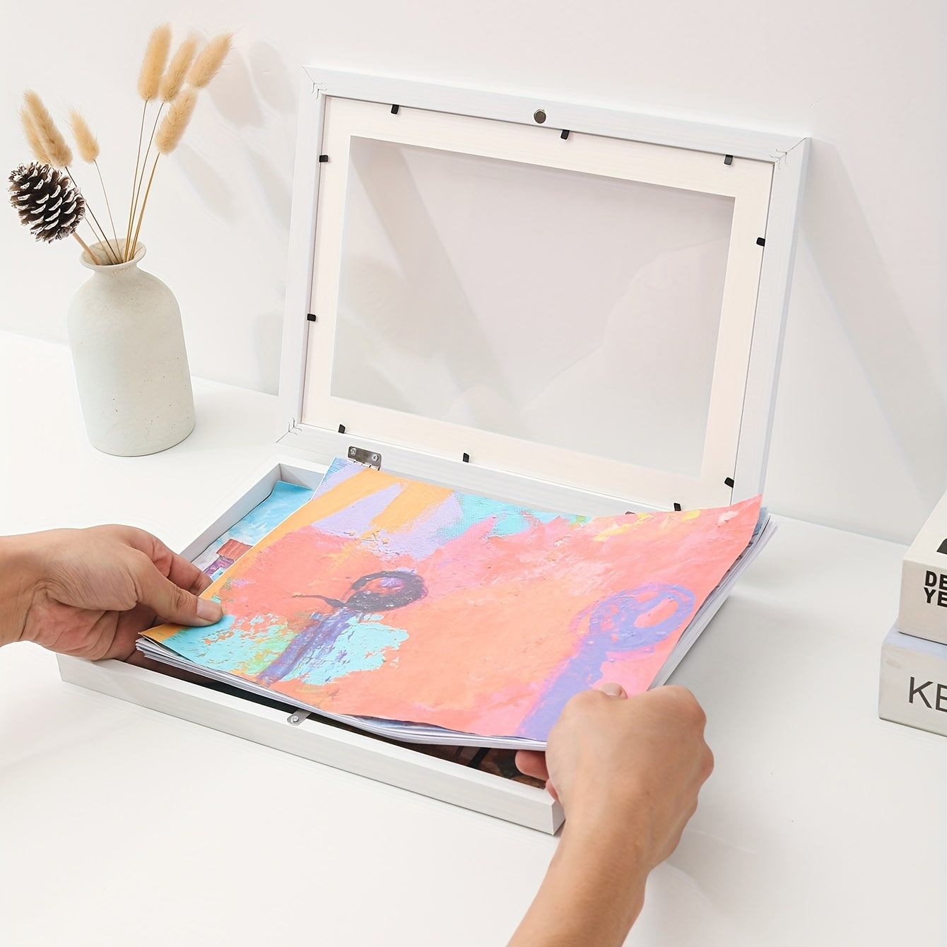 Children's Art Picture Storage Frame A4 Wooden Photo Frame
