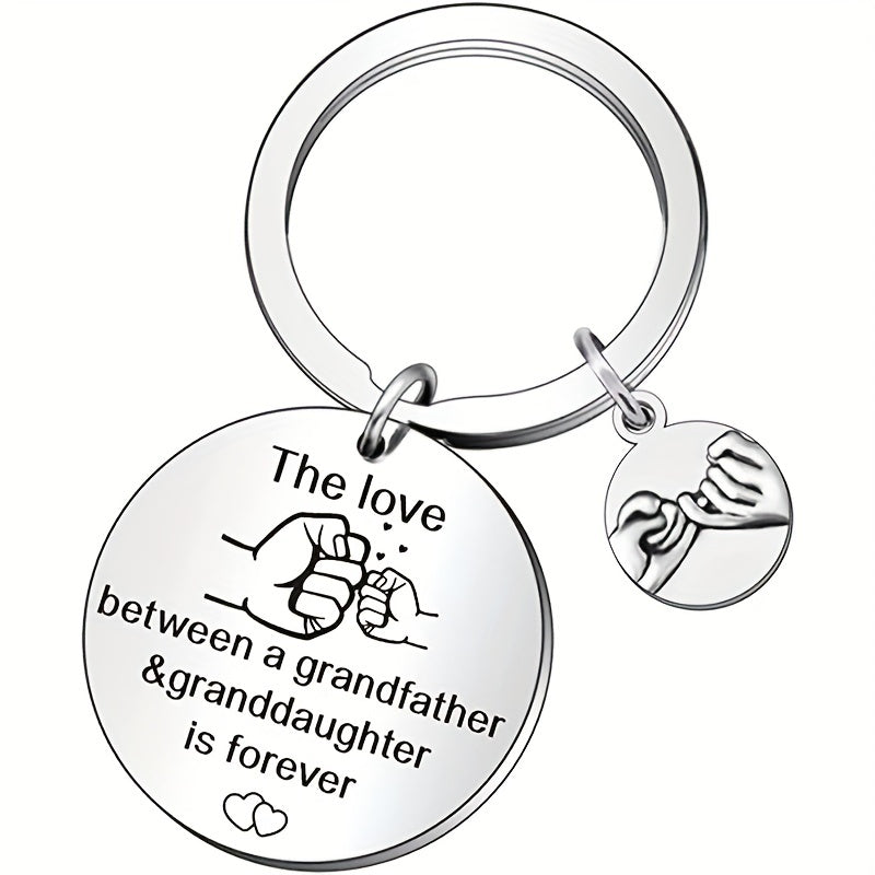 Grandad Granddaughter Keyring The Love Is Forever Keychain