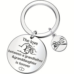Grandad Granddaughter Keyring The Love Is Forever Keychain