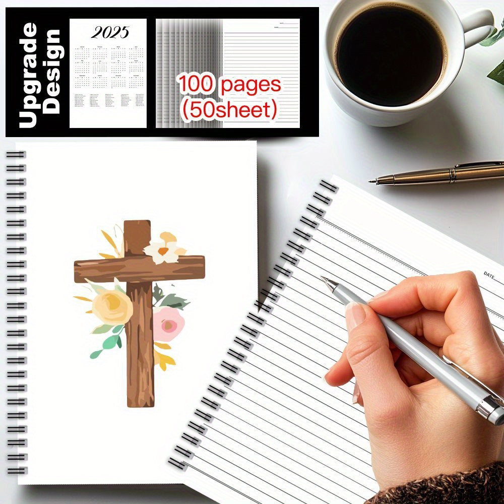 Bible Themed Spiral Coil Notebook - 1pc