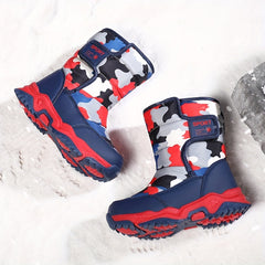Girl's Snow Boots Fleece Cozy Non slip Ankle Boots Plush Comfy Winter Outdoo