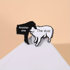 Cartoon Dog Enamel Lapel Pin Funny Animal Brooch