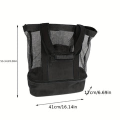 Insulated Mesh Bag Multifunctional Cooler for Outdoor Beach Picnic