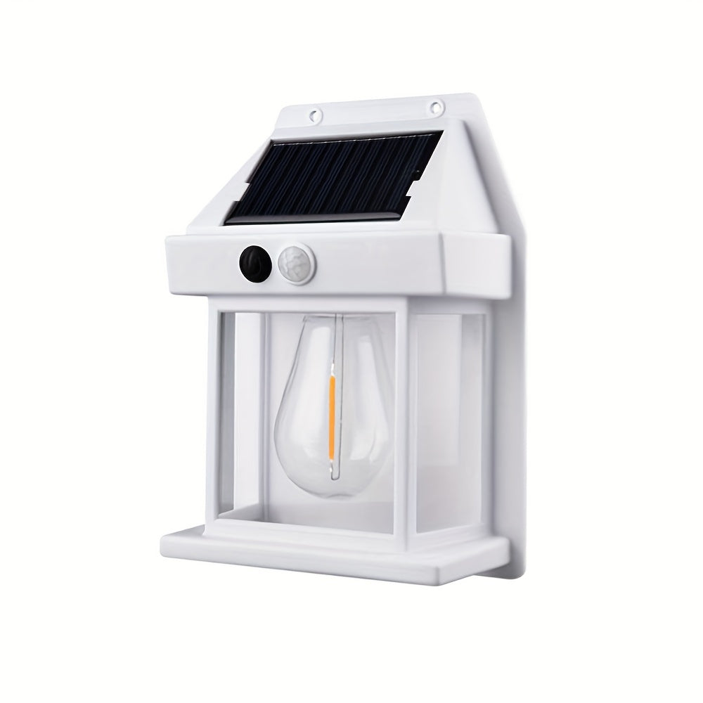 Solar Wall Light Outdoor Waterproof Tungsten Lamp Induction Garden Light