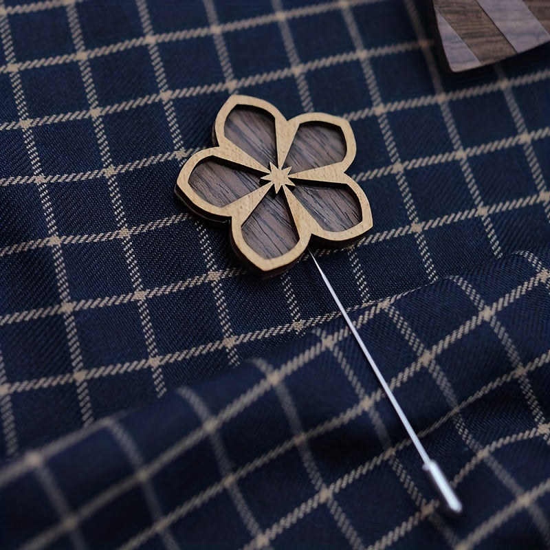 Flowers Brooch Metal Badges Lapel Pin Clothing Bags Accessories