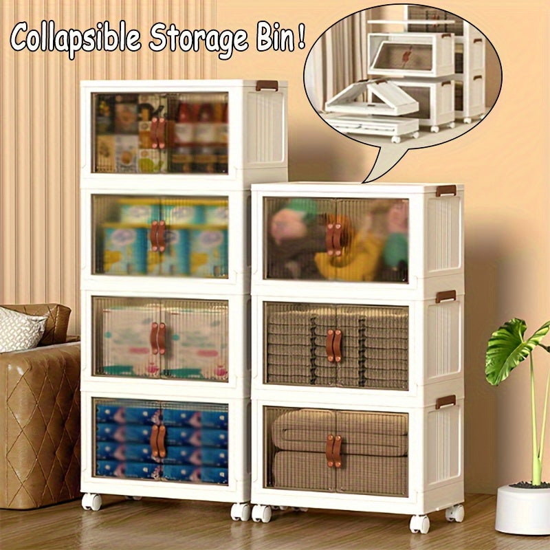 Collapsible Storage Bins With Lids Large Capacity Organizer Box