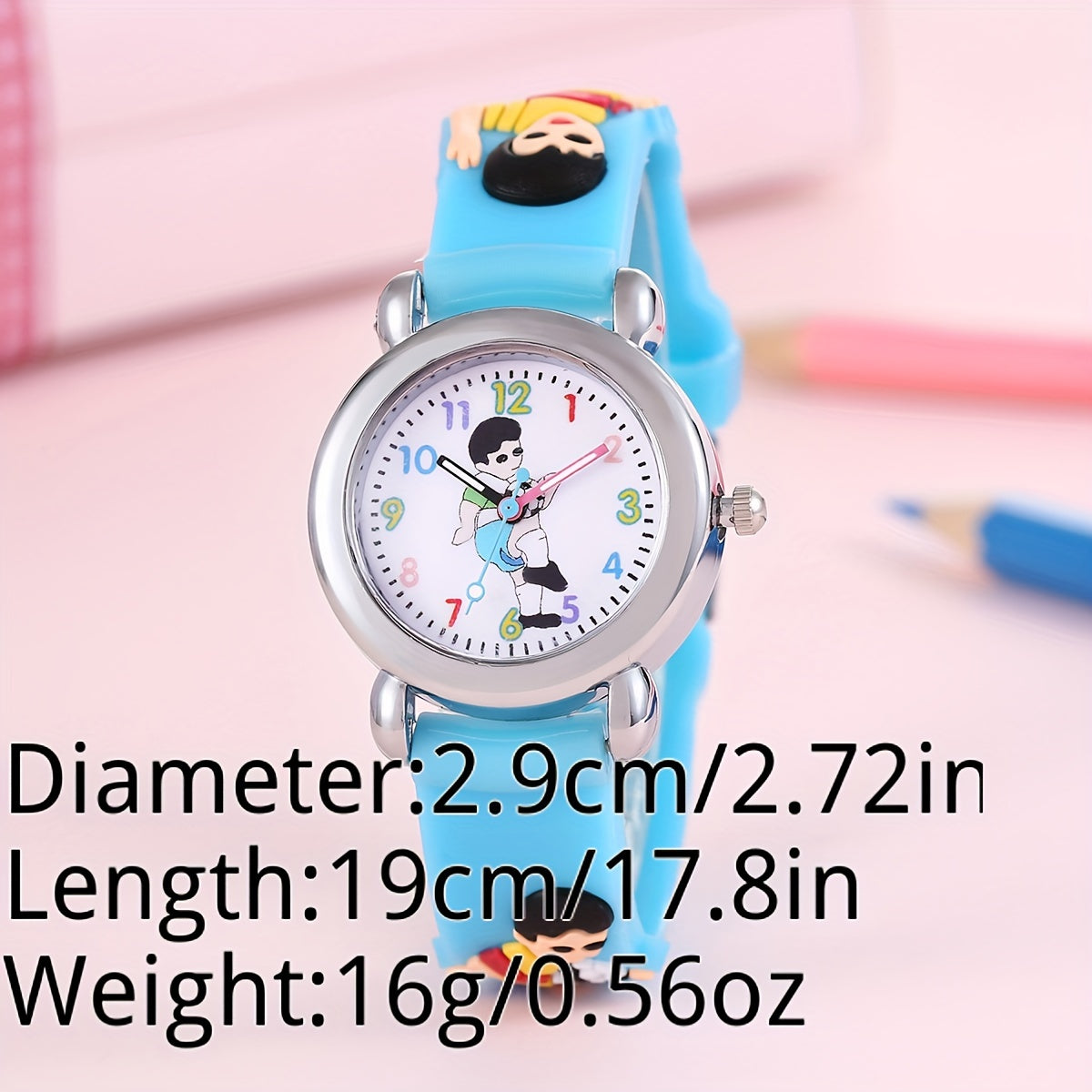 Colorful Cartoon Kids Football Watch