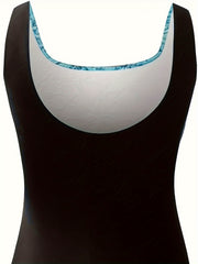  Modest Swimsuit Women's Plus Ombre Floral Print One Piece