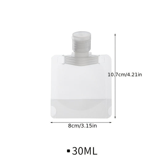 10pcs Portable Makeup Packing Bag with Flip Cap 30 50 100ml