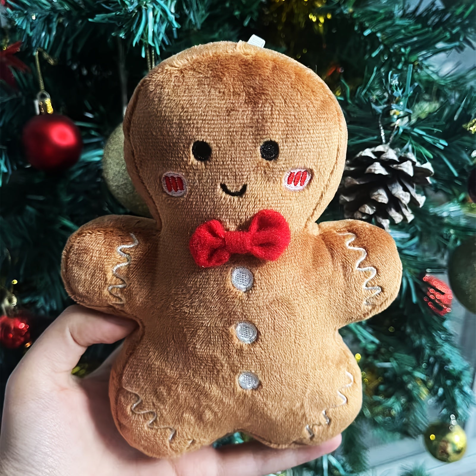Christmas Gingerbread Plush Doll Festive Party Decoration