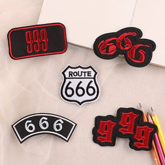 5pcs Embroidery Patches For Boys Coat DIY Iron on Sticker