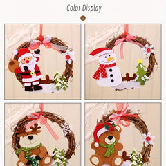 Christmas Santa & Plant Wall Hanging Decoration