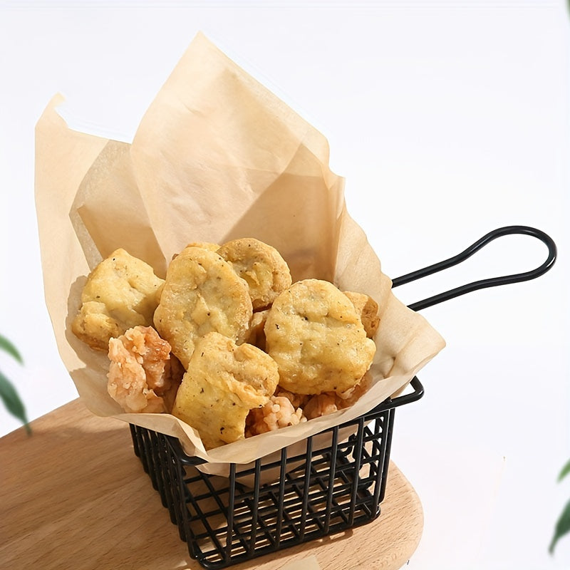 Long Handle Metal French Fries Basket