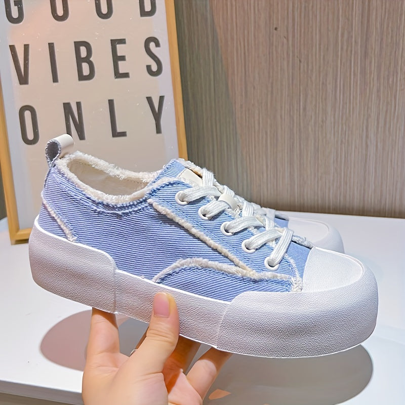 Women's Non Slip Canvas Shoes Breathable Low Top Flat Shoes