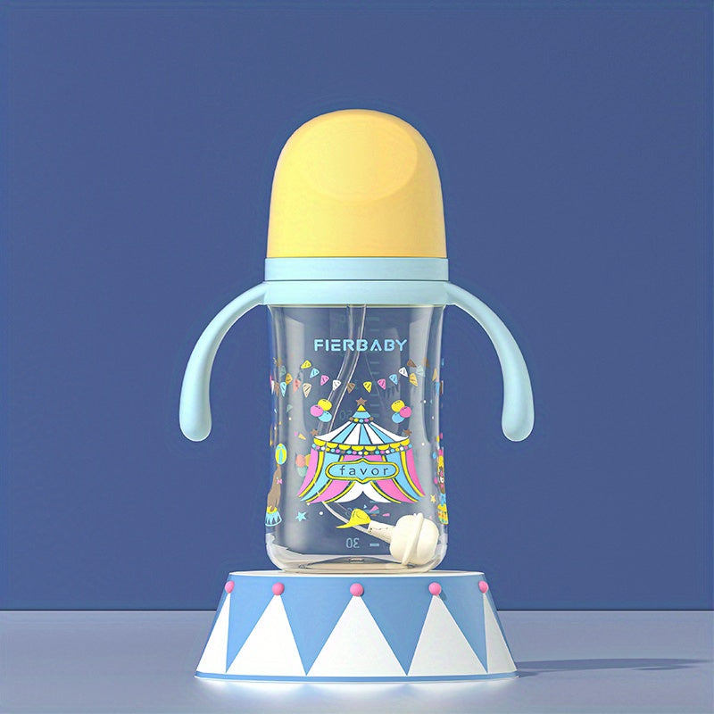 6 Month High Temp Resistant Milk Bottle - Anti Fall & Anti Flatulence