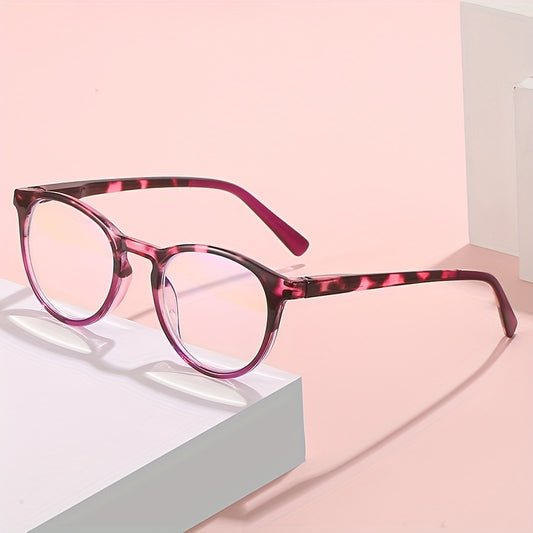 Retro Round Tortoiseshell Spring Hinge Presbyopic Glasses