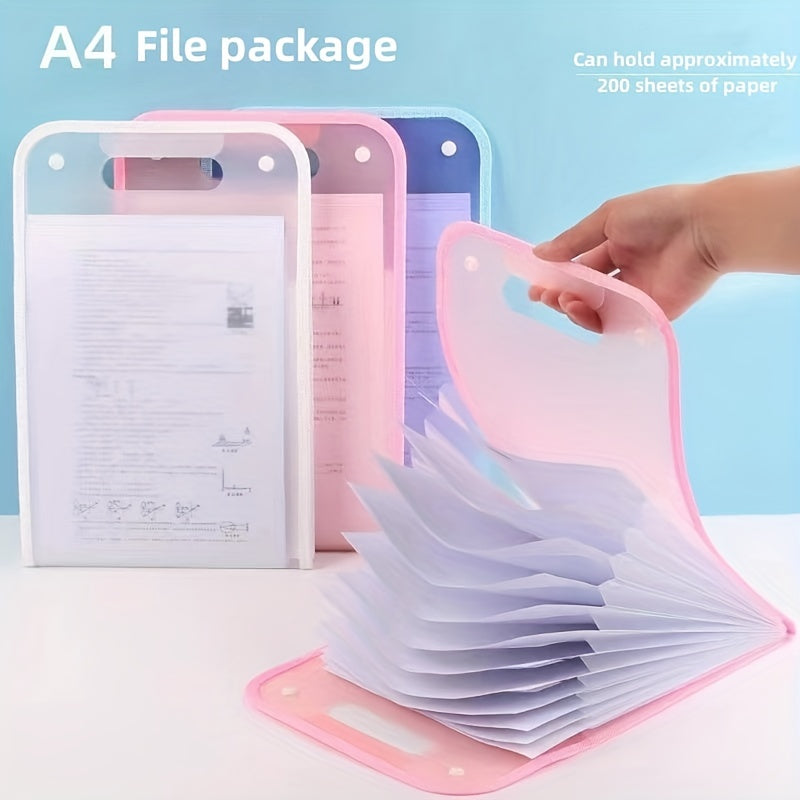 Portable File Storage Bag A4 Organizer 13 Pockets
