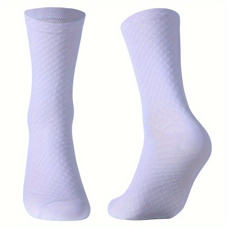 Men's Mid Crew Sport Socks Non Slip Shock Absorption Athletic Socks