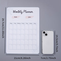 Small Magnetic Message Board for Fridge - Erasable Planner