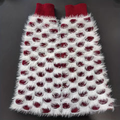 Fuzzy Leg Warmers Double Layer Knee High Socks Women's Stockings