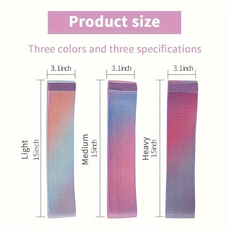 Printed Butt Exercise Band Set Latex Non-slip Stretchy Band Tension Band