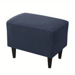 Stretch Footstool Slipcover Small Rectangle Storage Stool Cover