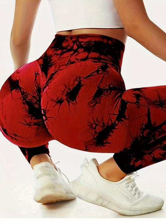 Tie Dye High Waist Yoga Leggings for Women
