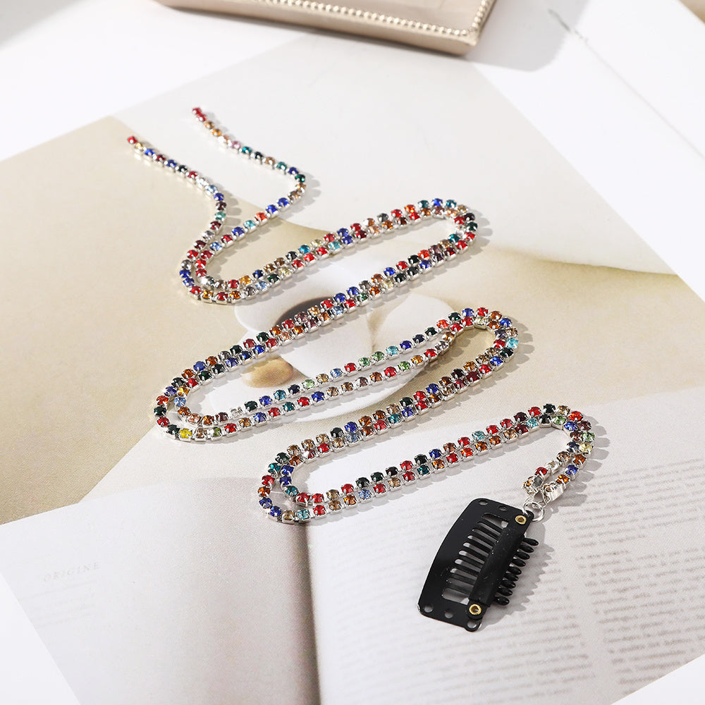 Rhinestone Tassel Hair Clips for Ladies