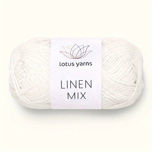 2pcs 393 Feet 50g Lotus Linen Mix Yarn Soft For DIY Hand Crochet/Knittin