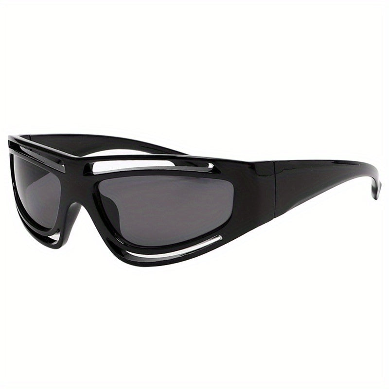 Y2K Wrap Around Sports Sunglasses UV400 Sun Shades for Outdoor Activities