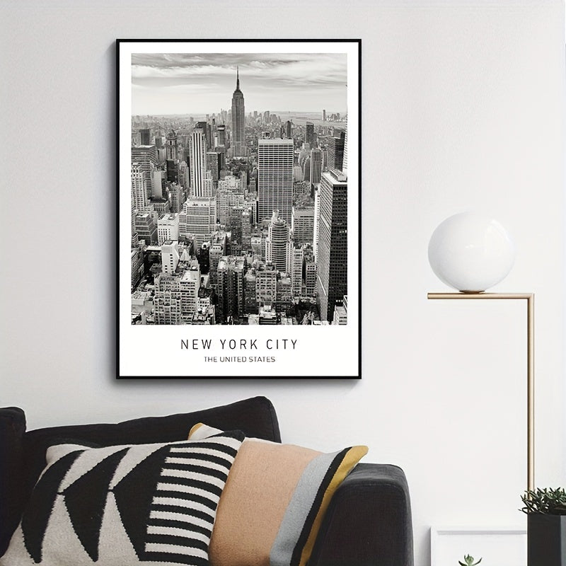 York City Urban View Canvas Painting Sofa Background Decoration