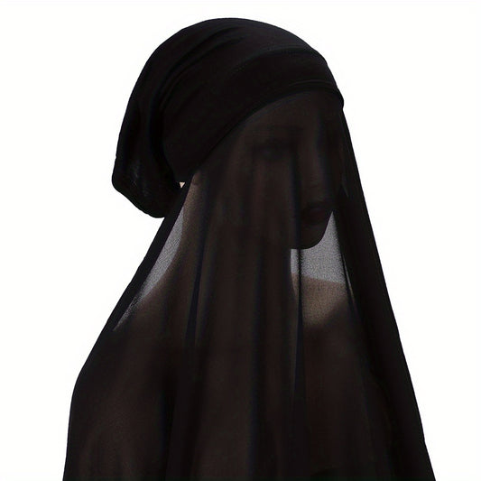 Chiffon Scarf Head Hijab Wrap Solid Shawls For Women