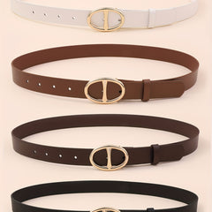 4pcs Double D Buckle Belt Casual Jeans Pants Belt for Women