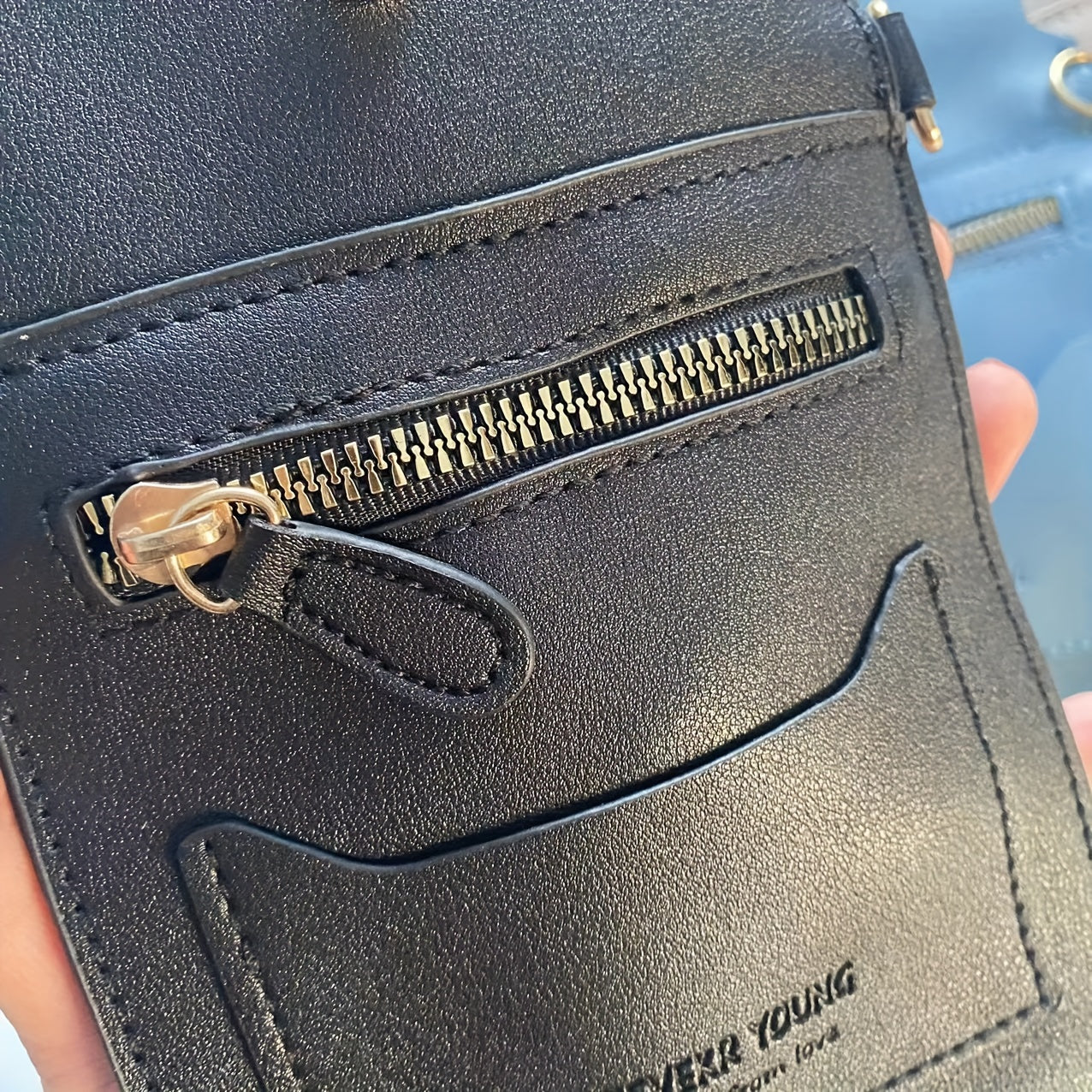 Mobile Phone Bag With Transparent Film Touch Screen Shoulder Bag