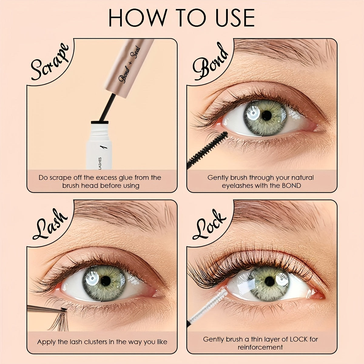 Lash Bond & Seal for Eyelash Extensions - Cluster Lash Glue