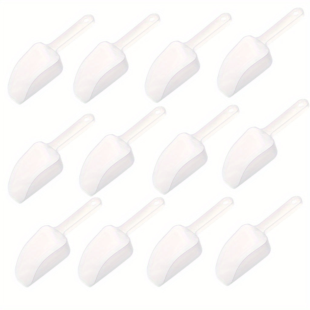 12pcs Plastic Kitchen Scoops for Ice Cream Coffee Tea and More
