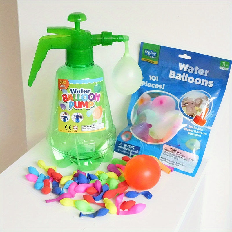 Water Balloon Pump w/ 200 Balloons for Water Gun Toys - 5L Halloween Christmas