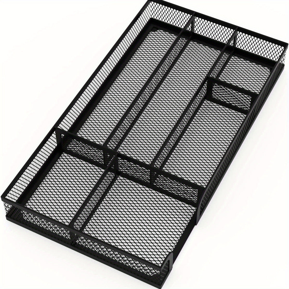 Metal Mesh Desk Drawer Organizer Dividers - Pen Tray Box for Desktop