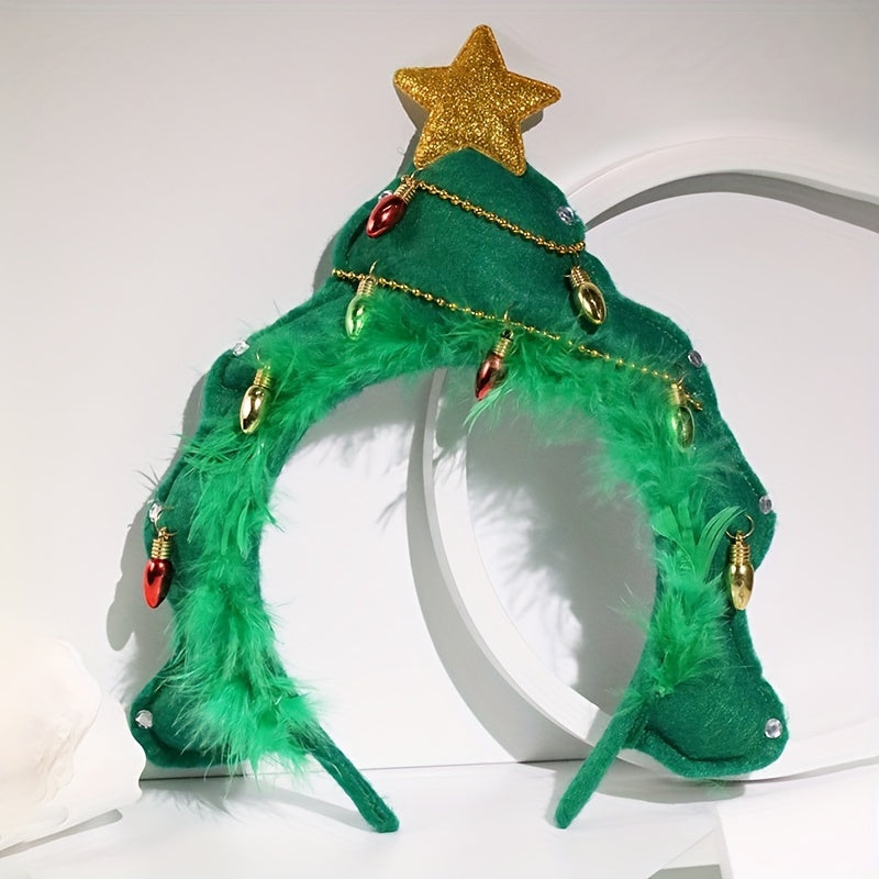 Christmas Tree Fabric Headbands Hair Accessories Party Headbands